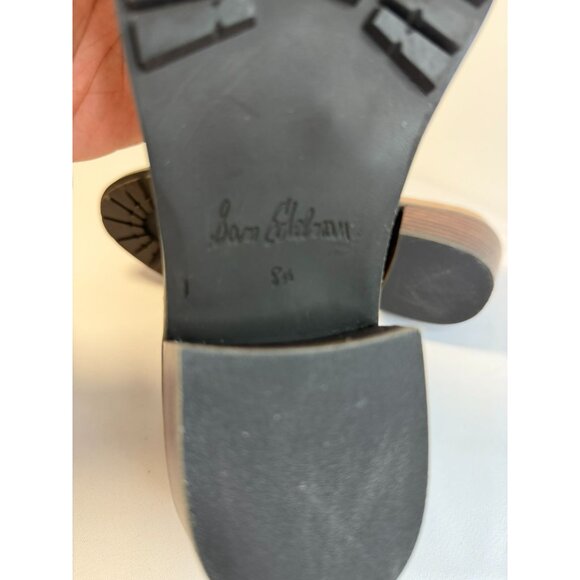 Sam Edelman Pryce Women's Size 8.5M Taupe Suede Zip Block Heel Ankle Bootie - Picture 12 of 16